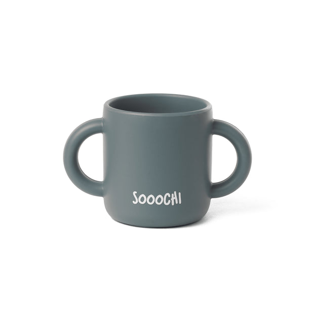 Dim Grey Silicone Training Cup for Infants | Sooochi 