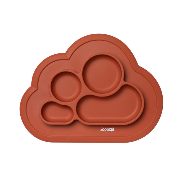 Rust Cloud Mine Plate for Babies | Sooochi 